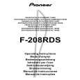PIONEER F-208RDS/HYXK/EW Manual de Usuario