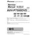 PIONEER AVH-P7500DVD/EW Manual de Servicio