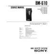 SONY BM610 Manual de Servicio