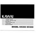 KAWAI DX300 Instrukcja Obsługi