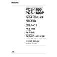 SONY PCS-R160 Instrukcja Serwisowa