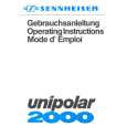 SENNHEISER UNIPOLAR 2000 Manual de Usuario