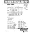 SONY X0550W Manual de Servicio