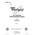 WHIRLPOOL RF306BXVN3 Catálogo de piezas
