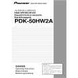 PIONEER PDK-50HW2A Manual de Usuario