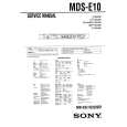 SONY MDS-E10 Instrukcja Serwisowa