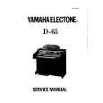 YAMAHA D-65 Manual de Servicio