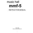 MUSIC HALL MMF-5 Manual de Usuario