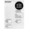 SHARP SF2320 Manual de Usuario