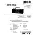 SONY CFD-610 Manual de Servicio