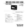 SONY WM-GX58 Manual de Servicio