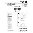 SONY VCA41 Manual de Servicio