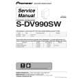 PIONEER S-DV990SW/MYXJI Manual de Servicio