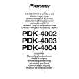 PIONEER PDK-4002 Manual de Usuario