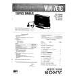 SONY WM701C Manual de Servicio
