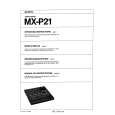 SONY MX-P21 Manual de Usuario