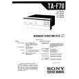 SONY TA-F70 Manual de Servicio