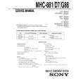 SONY MHC-881 Manual de Servicio