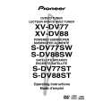 PIONEER S-DV88SW Manual de Usuario