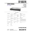 SONY STSE370 Instrukcja Serwisowa