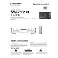 PIONEER MJ-17D/KU Manual de Usuario
