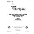 WHIRLPOOL RE960PXKW0 Catálogo de piezas