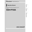 PIONEER KEH-P7035 Manual de Usuario