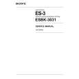 SONY ESBK-3031 Manual de Servicio
