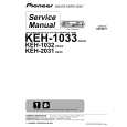 PIONEER KEH-1033/XM/EW Instrukcja Serwisowa