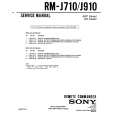 SONY RM-J910 Manual de Servicio
