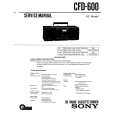 SONY CFD-600 Manual de Servicio