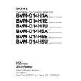 SONY BVM-D14H1A Manual de Servicio