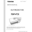 TOSHIBA TDP-P75 Manual de Servicio