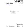 SONY WMFS566 Instrukcja Serwisowa