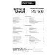ROTEL RX-503 Manual de Servicio