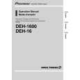 PIONEER DEH-1600 Manual de Usuario