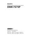 SONY DNW-75P VOLUME 1 Manual de Servicio