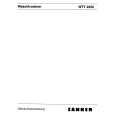 ZANKER WTT2250 Manual de Usuario