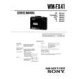 SONY WM-FX41 Manual de Servicio