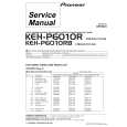 PIONEER KEH-P6010RB-3 Instrukcja Serwisowa