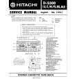 HITACHI D-5500AU Instrukcja Serwisowa