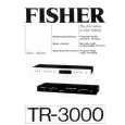 FISHER TR-3000 Manual de Usuario