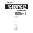 TEAC RCL800 Instrukcja Obsługi