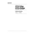 SONY CCU-D50 VOLUME 1 Instrukcja Serwisowa