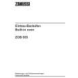 ZANUSSI ZOB655X Instrukcja Obsługi