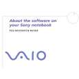SONY PCG-NV309 VAIO Podręcznik Oprogramowania