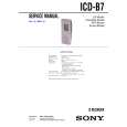 SONY ICDB7 Instrukcja Serwisowa