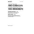 SONY SSC-M370CE Manual de Usuario