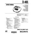 SONY D465 Manual de Servicio