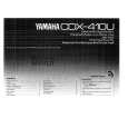 YAMAHA CDX-410U Manual de Usuario
